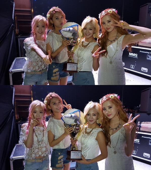 太妍、秀英、孝淵、徐玄《Show Champion》冠軍 (7/16)