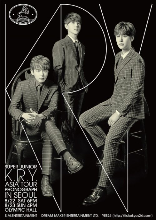 Super Junior-K.R.Y《Phonograph》演唱會海報