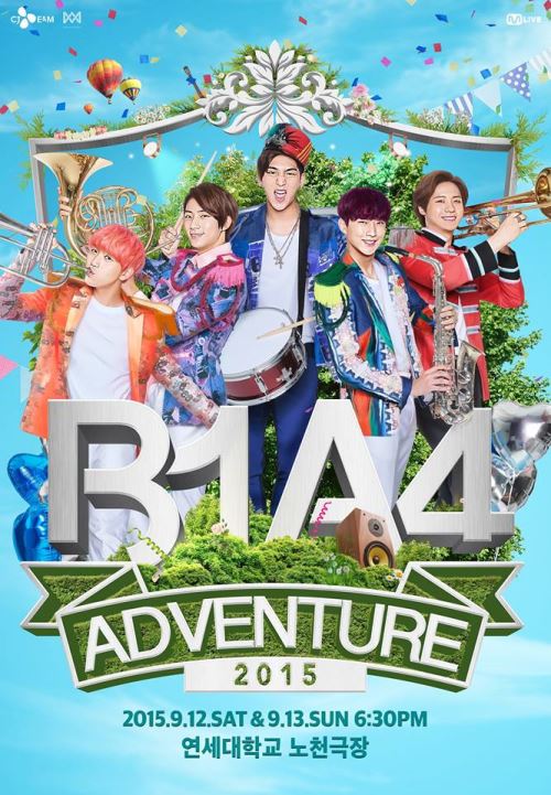 B1A4 ADVENTURE 2015 演唱會海報