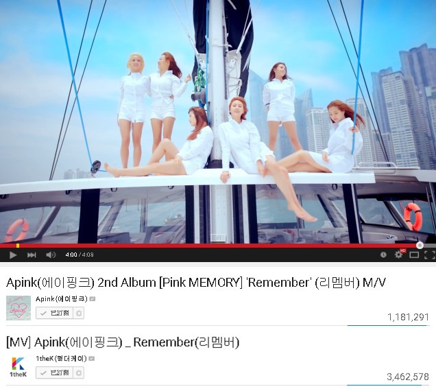 A Pink《Remember》瀏覽破四百萬