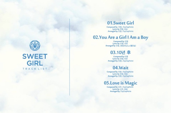 B1A4《Sweet Girl》曲目表