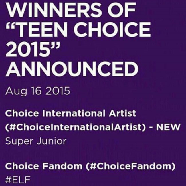 Super Junior《TEEN CHOICE AWARDS》