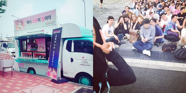 少女時代為 SONE 準備應援餐車