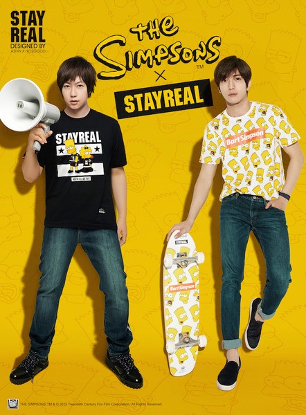 容和、阿信 @ STAYREAL 辛普森系列商品