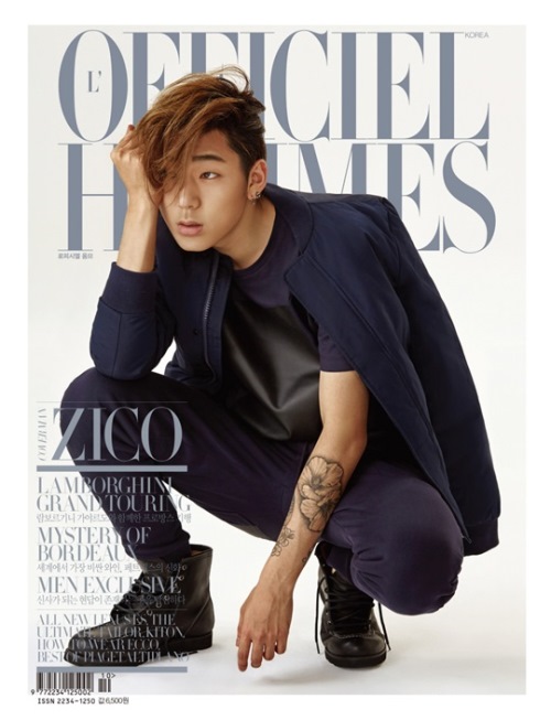 ZICO L'officiel Hommes 封面 ZICO L'officiel Hommes 封面