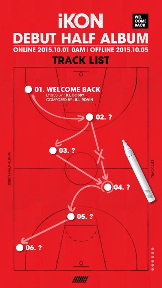 iKON 初道半專輯《WELCOME BACK》(第一首曲目)