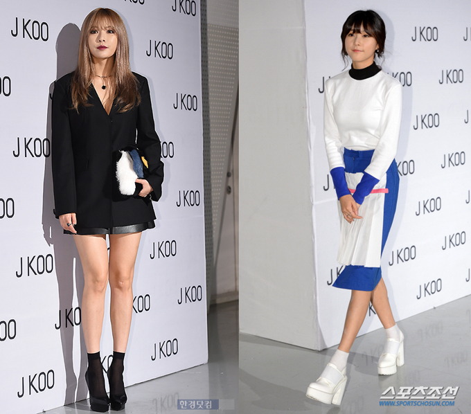 4Minute 泫雅、金賽綸@2016 春/夏 首爾時尚週