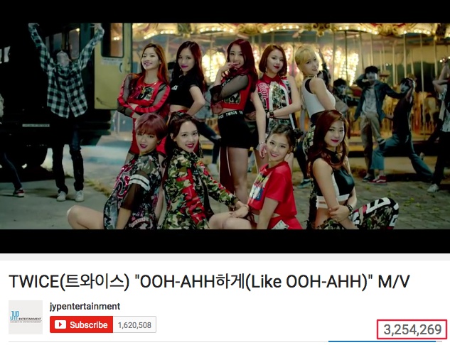 TWICE《Like OOH-AHH》MV 瀏覽破三百萬
