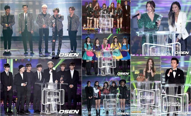 2015 MelOn Music Awards 得獎者