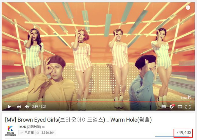 Brown Eyed Girls《Warm Hole》MV 觀覽人次破70萬 Brown Eyed Girls《Warm Hole》MV 觀覽人次破70萬
