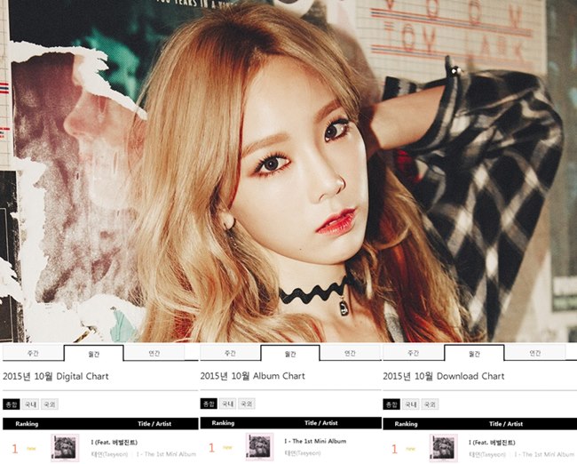 太妍 Gaon Chart 三冠王 太妍 Gaon Chart 三冠王