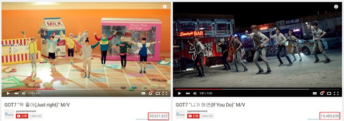 GOT7《Just Right》、《If You Do》MV 瀏覽破3千萬、1500萬