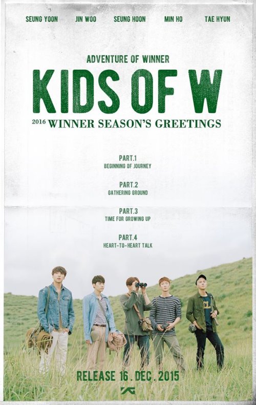 WINNER 2016年曆組宣傳海報