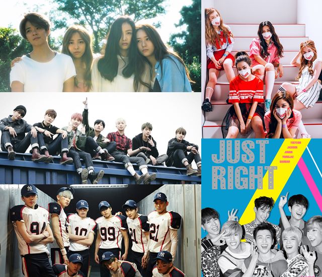 Red Velvet、GOT7、EXO、BTS 防彈少年團、f(x)
