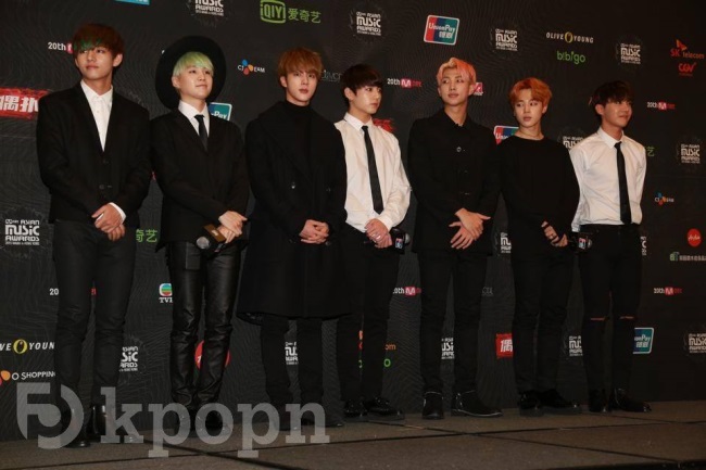 BTS 防彈少年團 2015 MAMA 記者會