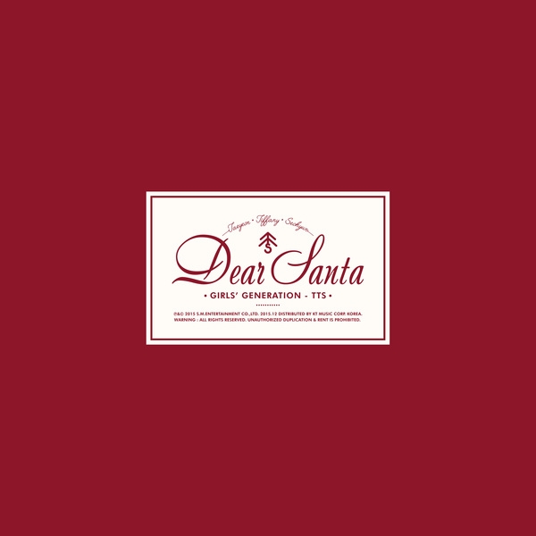 少女時代-TaeTiSeo《Dear Santa》封面