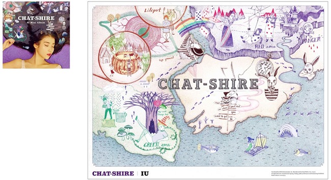 IU 迷你四輯《CHAT SHIRE》封面、插畫