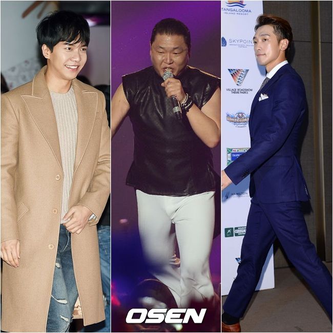 李昇基、PSY、Rain