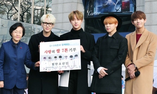 BTS 捐大米 BTS 捐大米