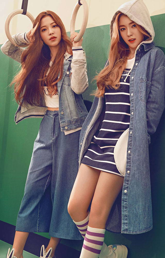 YERI、IRENE《Meters/bonwe》代言照