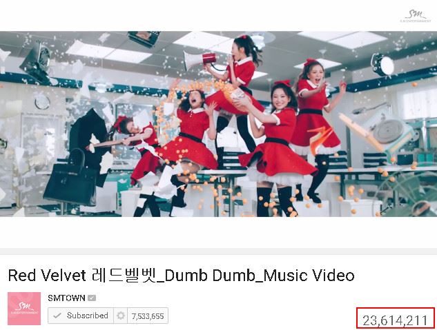 Red Velvet《Dumb Dumg》 MV 瀏覽破兩千萬
