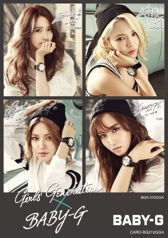 潤娥、孝淵、秀英、Yuri @ CASIO 小卡