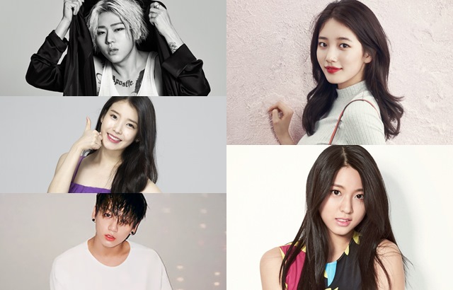 ZICO、IU、柾國、Suzy、雪炫