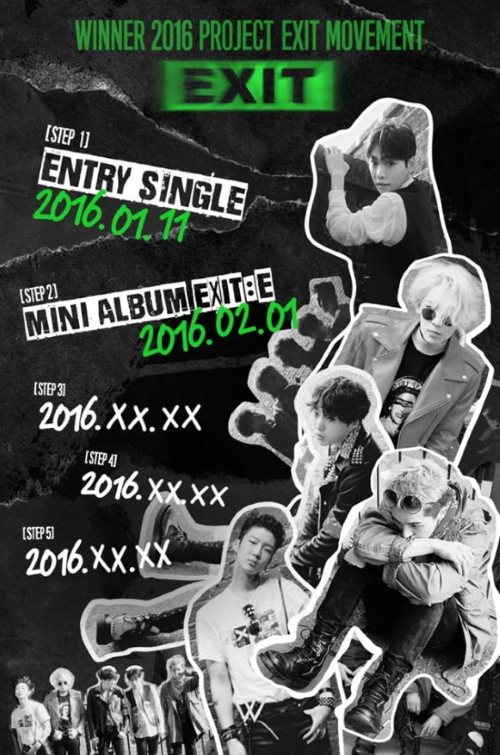 WINNER「EXIT MOVEMENT」行程表
