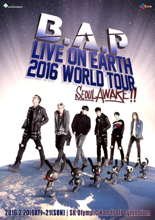 B.A.P 台北演唱會海報