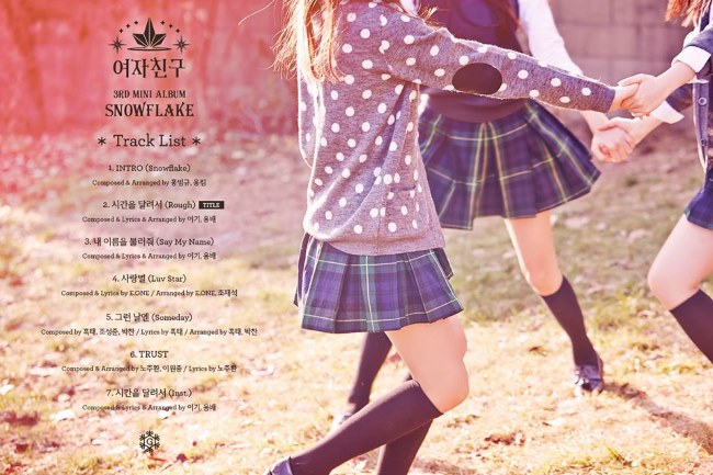GFRIEND《SNOWFLAKE》曲目表 GFRIEND《SNOWFLAKE》曲目表