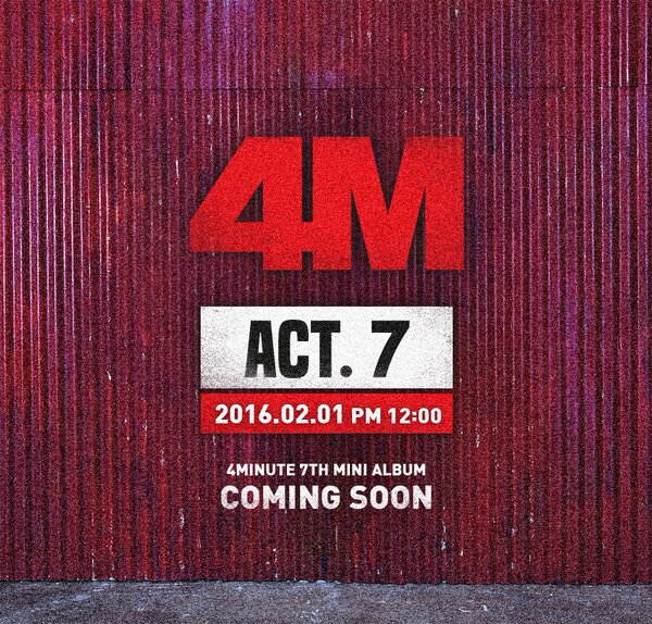 4Minute《Act.7》概念照