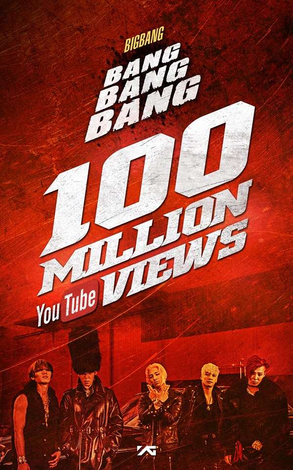 BIGBANG《BANG BANG BANG》瀏覽破一億