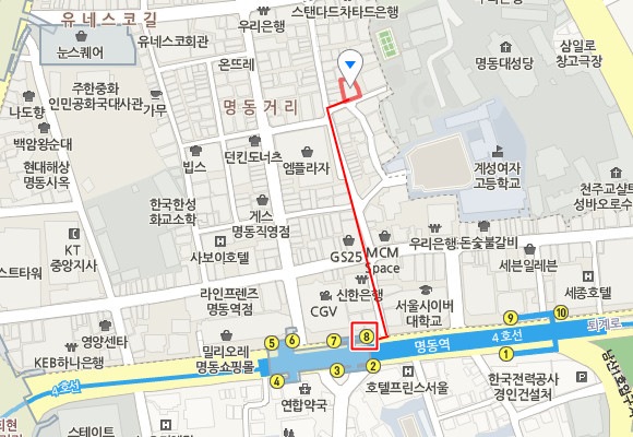 姜虎東白丁，明洞店