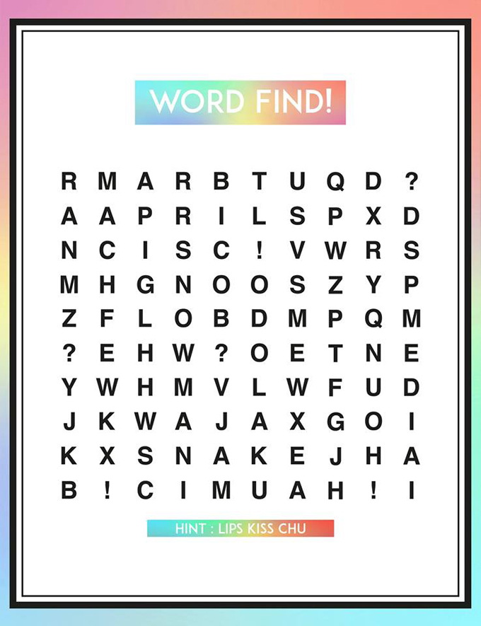 Rainbow 回歸「字謎」預告