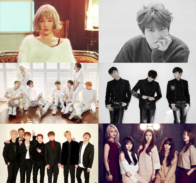 太妍、圭賢、BTS 防彈少年團、Double S 301、MONSTA X、SPICA