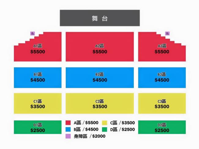 Double S 301 台灣演唱會座位圖