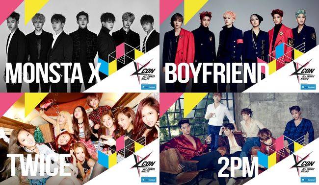 MONSTA X、Boy Friend、2PM、TWICE @ KCON Japan