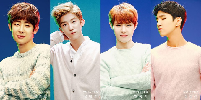 VOISPER 成員-Jung Kwang Ho、Jung Dae Gwang、Min Chung Gi、Kim Kang San