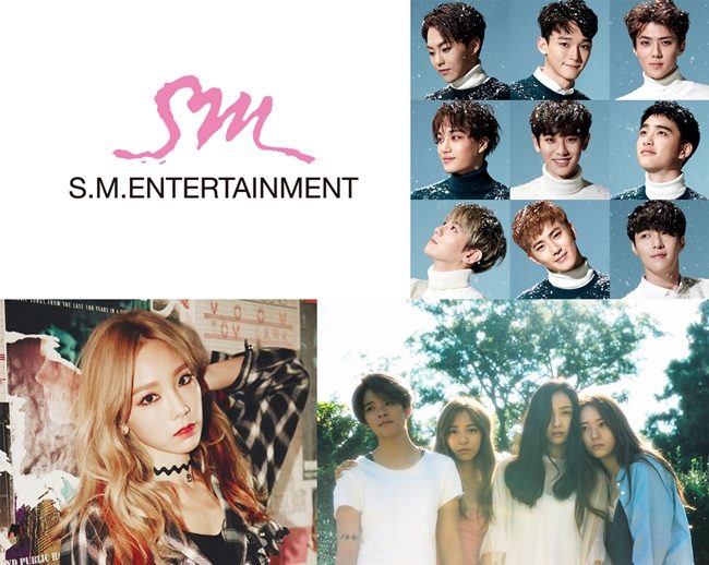 S.M. Entertainment、EXO、太妍、f(x)