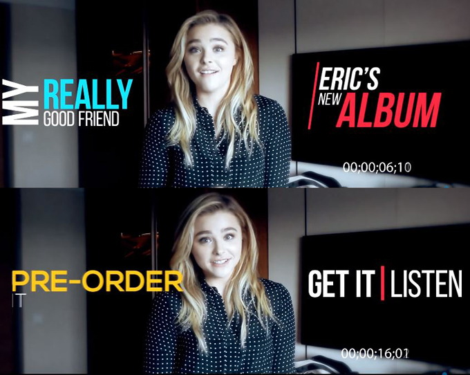 Chloë Grace Moretz (克蘿伊摩蕾茲)@Eric Nam 新專輯宣傳影片