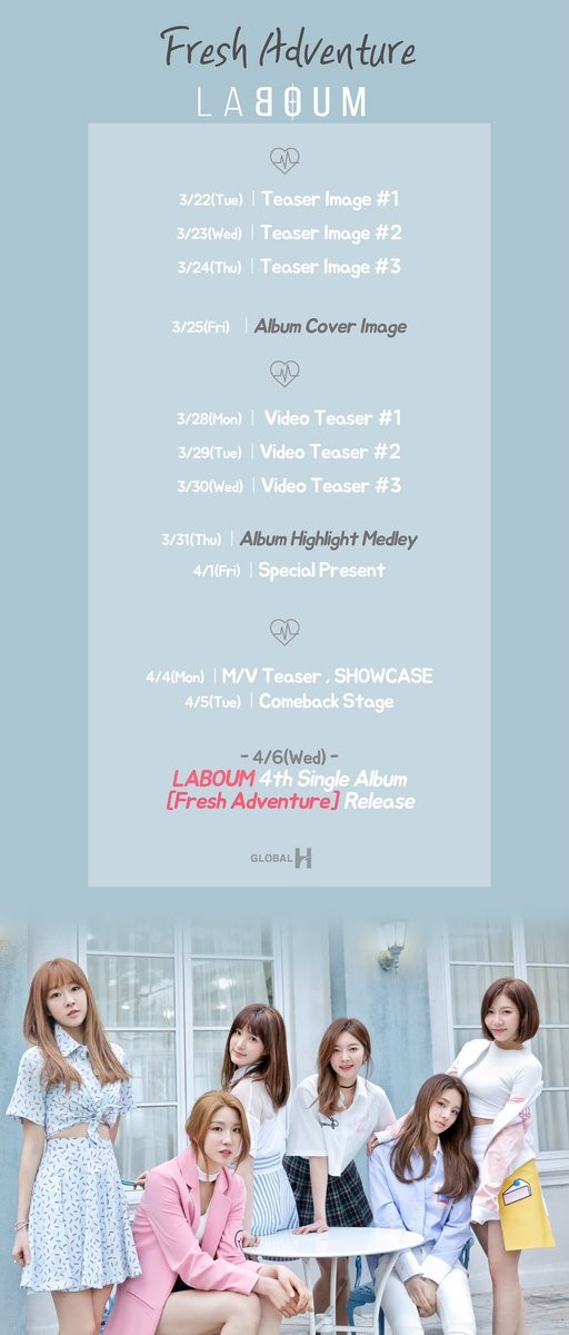 LABOUM《Fresh Adventure》行程表