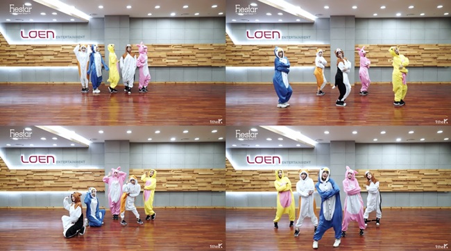 FIESTAR《Mirror》動物睡衣版