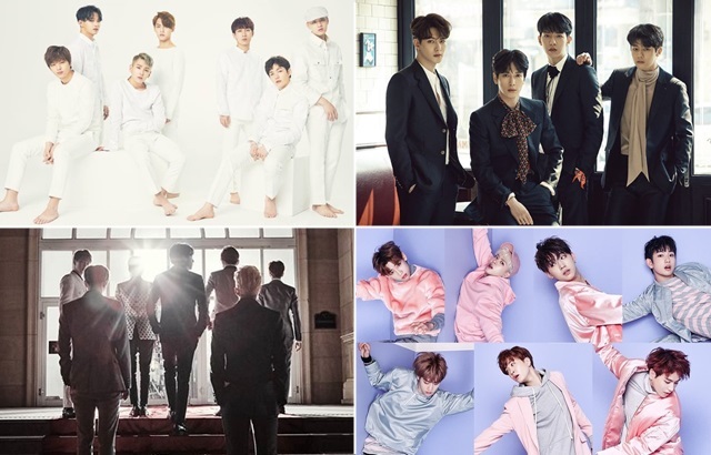 BTOB、CNBLUE、BTS、GOT7