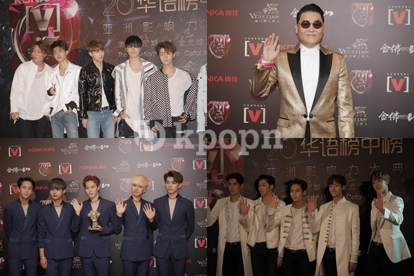 iKON、VIXX、KNK、PSY 全球華語榜中榜