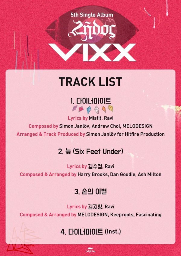 VIXX《Zelos》曲目