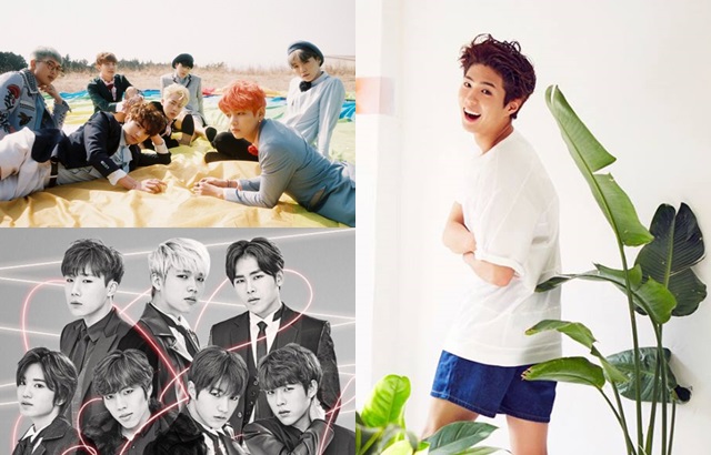 BTS、INFINITE、朴寶劍 (來源：BTS@FB、INFINITE@官網、THE STAR@FB)