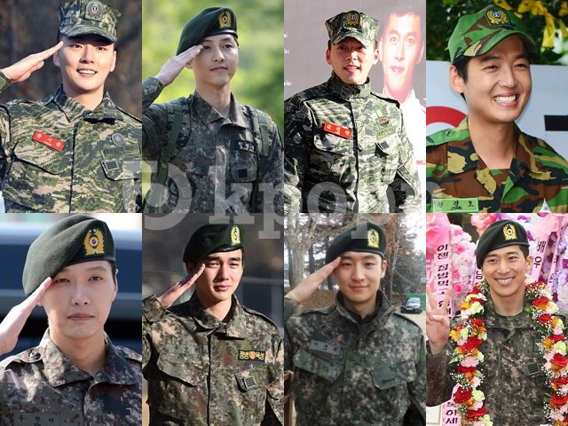 當兵魔咒男星組圖(來源：Naver)