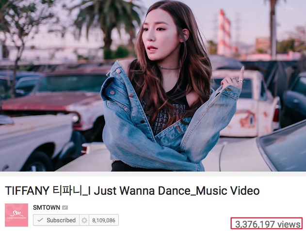 Tiffany《I Just Wanna Dance》瀏覽破三百萬 (來源:影片截圖)