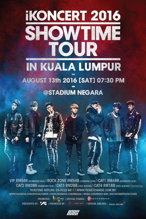 iKON 馬來西亞演唱會海報
