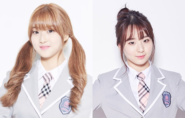 (縮圖)Han Hye Ri,Shim Chae Eun(來源：PRODUCE 101@官方網站)